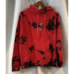 Brooklyn Projects Slipknot Hoodie Mens S Pullover Red Tie Dye Made In The USA